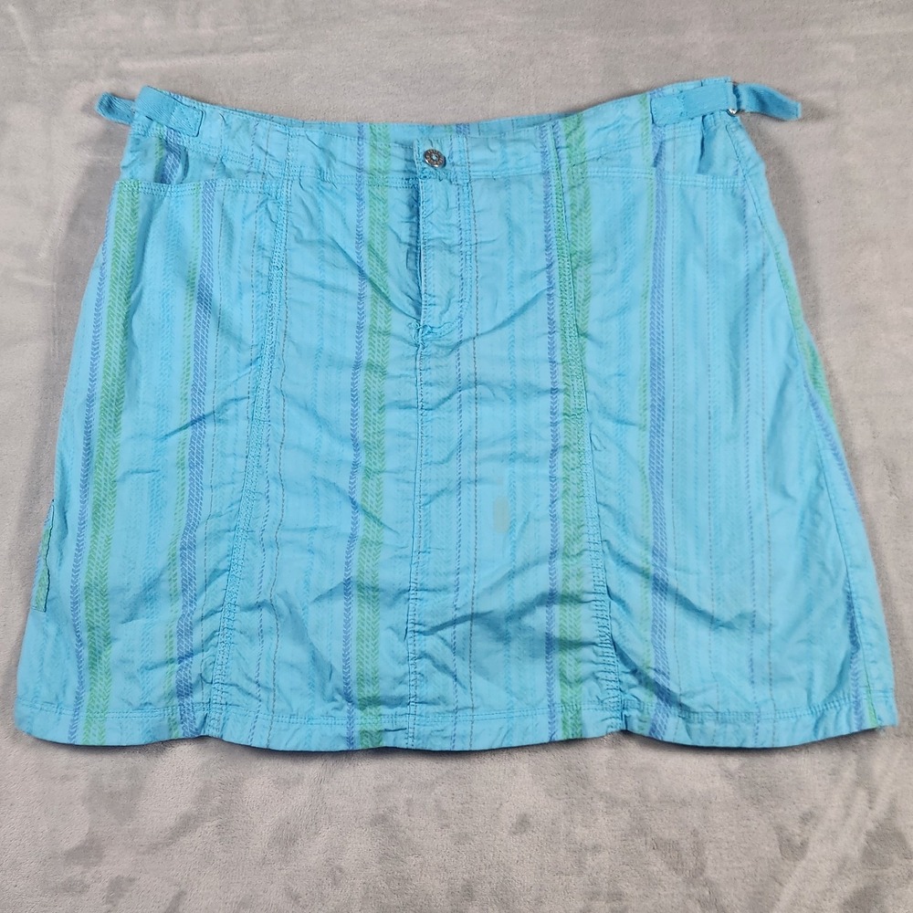 FRESH PRODUCE Skort Medium Cargo Mini Skirt Built-In Short Cotton Blue